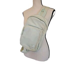 Adidas Essentials 2 Sling Crossbody Bag Mint Sage Green EUC Sporty, Travel